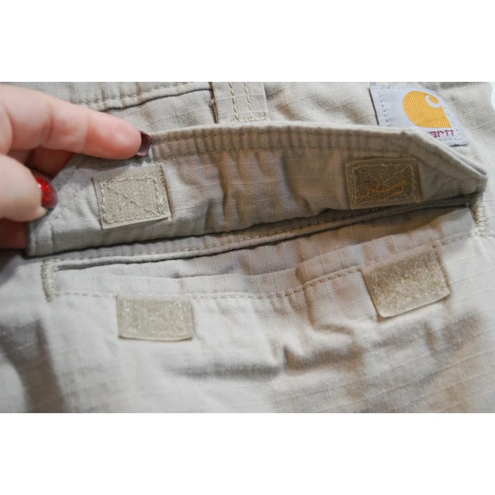 Mens Carhartt Cargo Shorts size 36 Khaki Relaxed Fit Utility Rugged Work 100135